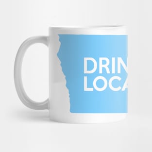 Iowa Drink Local IA Blue Mug